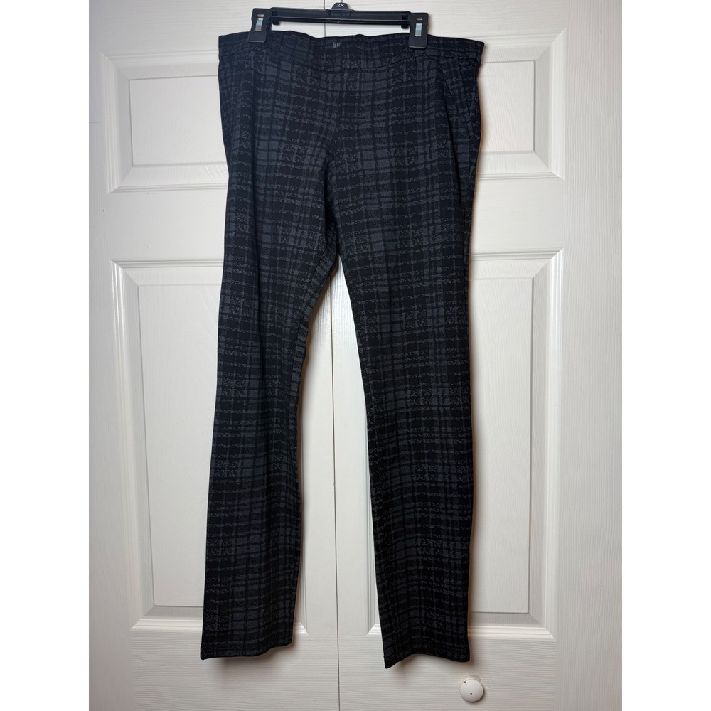 Kut from the‎ Kloth Women's Skinny Plaid Black Gray Dress Pants